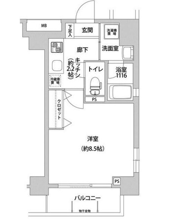 三ノ輪駅 徒歩1分 3階の物件間取画像